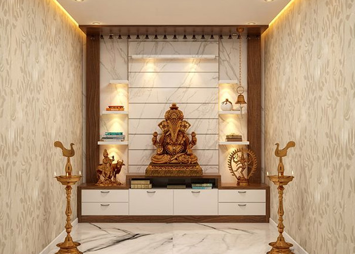 Eclectic-Style-pooja-room